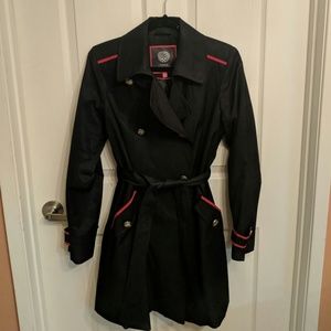 Vince Camuto Double Breasted Raincoat Trench Coat